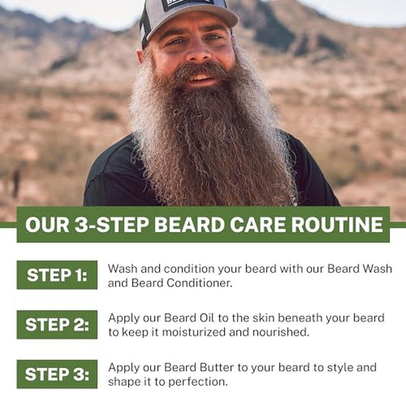 Live Bearded Beard Conditioner for Men - 1880 Scent Facial Hair Conditioner, 8oz - All-Natural Beard Softener with Biotin, Coconut Oil, & Argan Oil - Strengthens & Softens, Made in USA