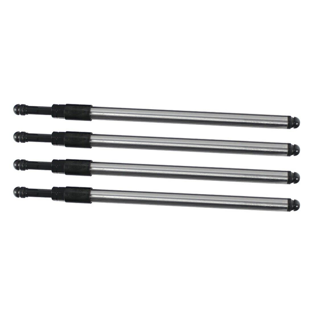 Complete Adjustable Pushrods & Cover Kit Chrome Push Rod Kits Set Replacement for 1999-2017 Harley Davidson Twin Cam 99-17(excludes 2017 Touring)