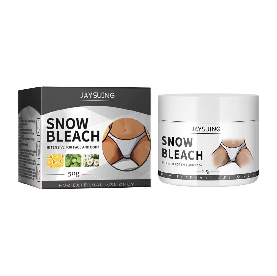 Snow Bleach cream private areas, underarm, knee, elbow, face, body, skin