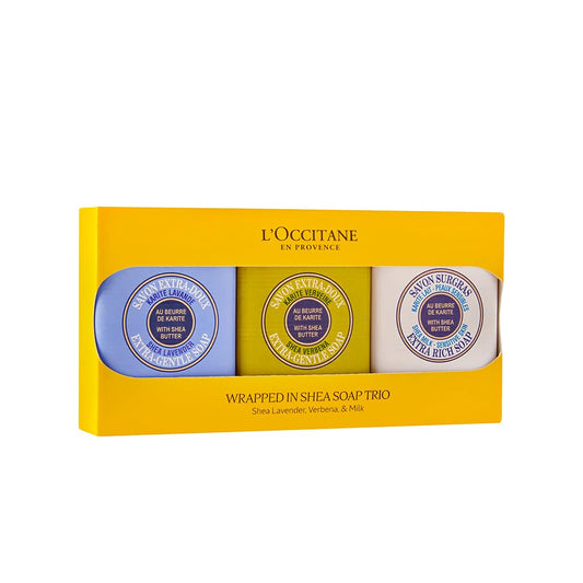 L'OCCITANE Shea Butter Solid Hand & Body Soap - Citrusy Verbena, Relaxing Lavender, Vegan, Artisanal