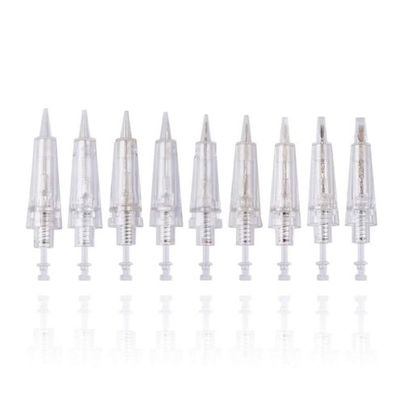 50pcs Permanent Makeup Tattoo Needle Cartridges Disposable T Shape Tattoo Needle for Digital Eyebrow/Lips/Eyeliner Tattoo Machine (3P)