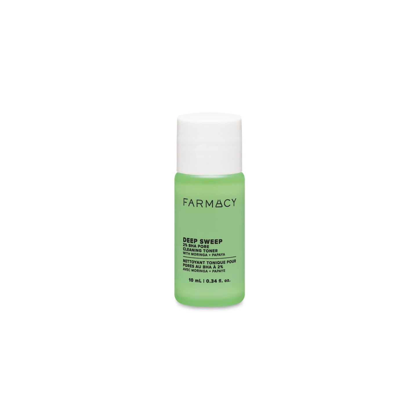 Farmacy 2% Salicylic Acid Toner for Face - Deep Sweep BHA Liquid Exfoliant + Pore Cleaner - Controls Oil, Gently Exfoliates + Refines Pores - Skin Care for Combo, Oily + Blemish-Prone Skin - (10ml)