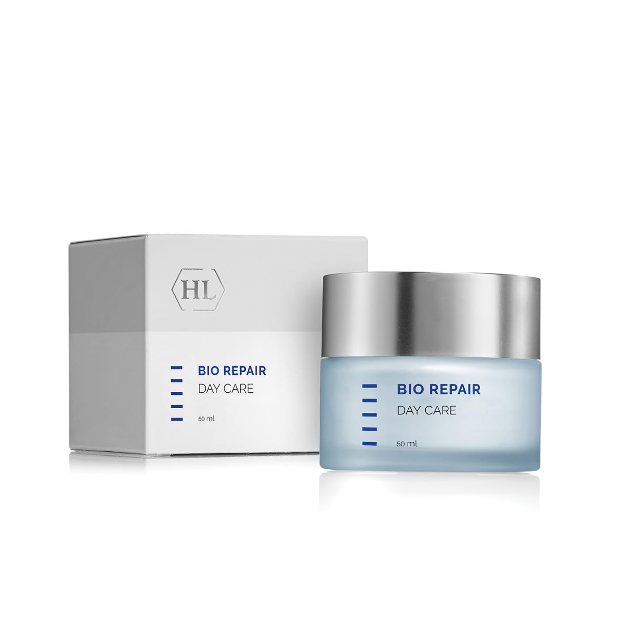 HL Holy Land Cosmetics Bio Repair Day Care with Vitamin E, Elastin and Collagen to Reduces Lines, Wrinkles and Soothe Damaged Skin, 1.7 fl.oz
