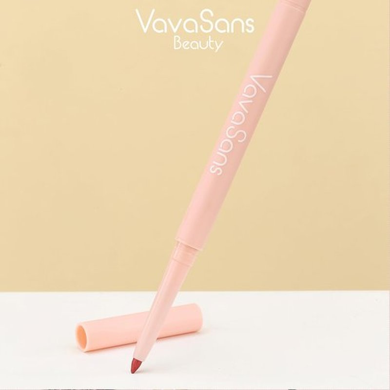 VavaSans Gel Eyeliner Mechanical Pencil White and Pink Dual Ended Two Color Retractable Eye Liner Pigmented Smooth Creamy Textured Waterproof Smudge Proof Long Lasting Makeup