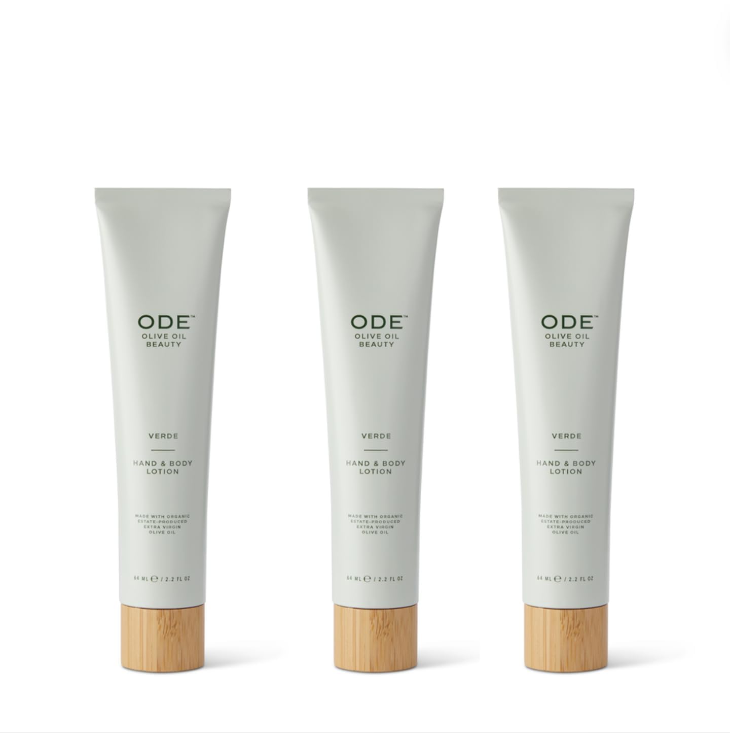 McEvoy Ranch Verde Hand & Body On-the-Go Lotion (3-pack) by ODE Olive Oil Beauty, Travel Size, EVOO, California Made, Everyday Hydration