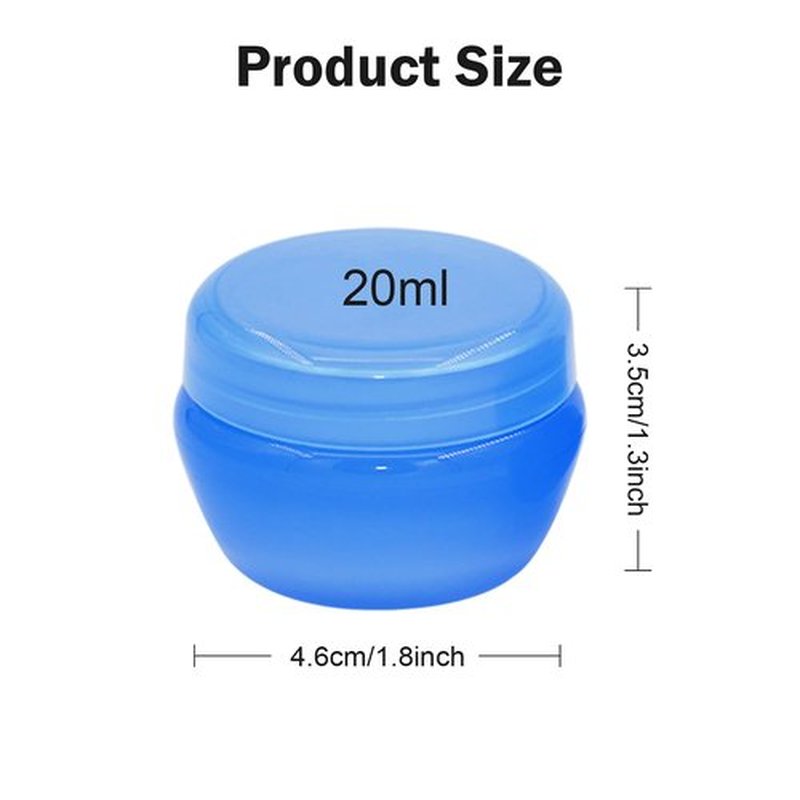 Cosywell Travel Containers Travel Size Containers for Toiletries Cream Jars 6PCS Refillable Leak-proof Travel Accessories with Lid for Lotion Cosmetic Makeup Body Cream