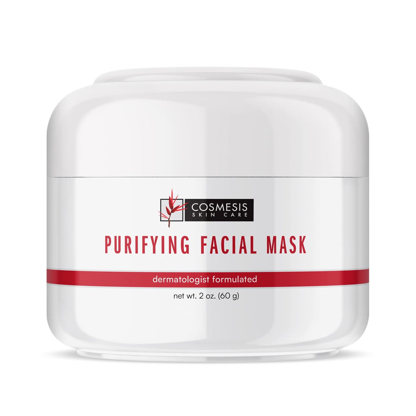 Purifying Facial Mask - Detox & Soothe Skin with Zinc, Sulfur, Camphor Infused Formula for Clear Complexion - 2oz