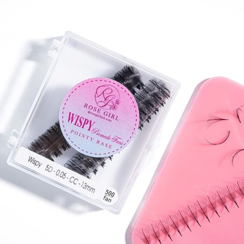 ROSE GIRL Ultra Wispy Lashes Volume Fan-Individual Lashes Fake Eyelashes Extension-Lashes Natural Look-Handmade Kit-5D/7D/9D–C CC D Curl Thickness 0.05~0.07mm-9~16mm Length(5D-0.07-D-15mm)
