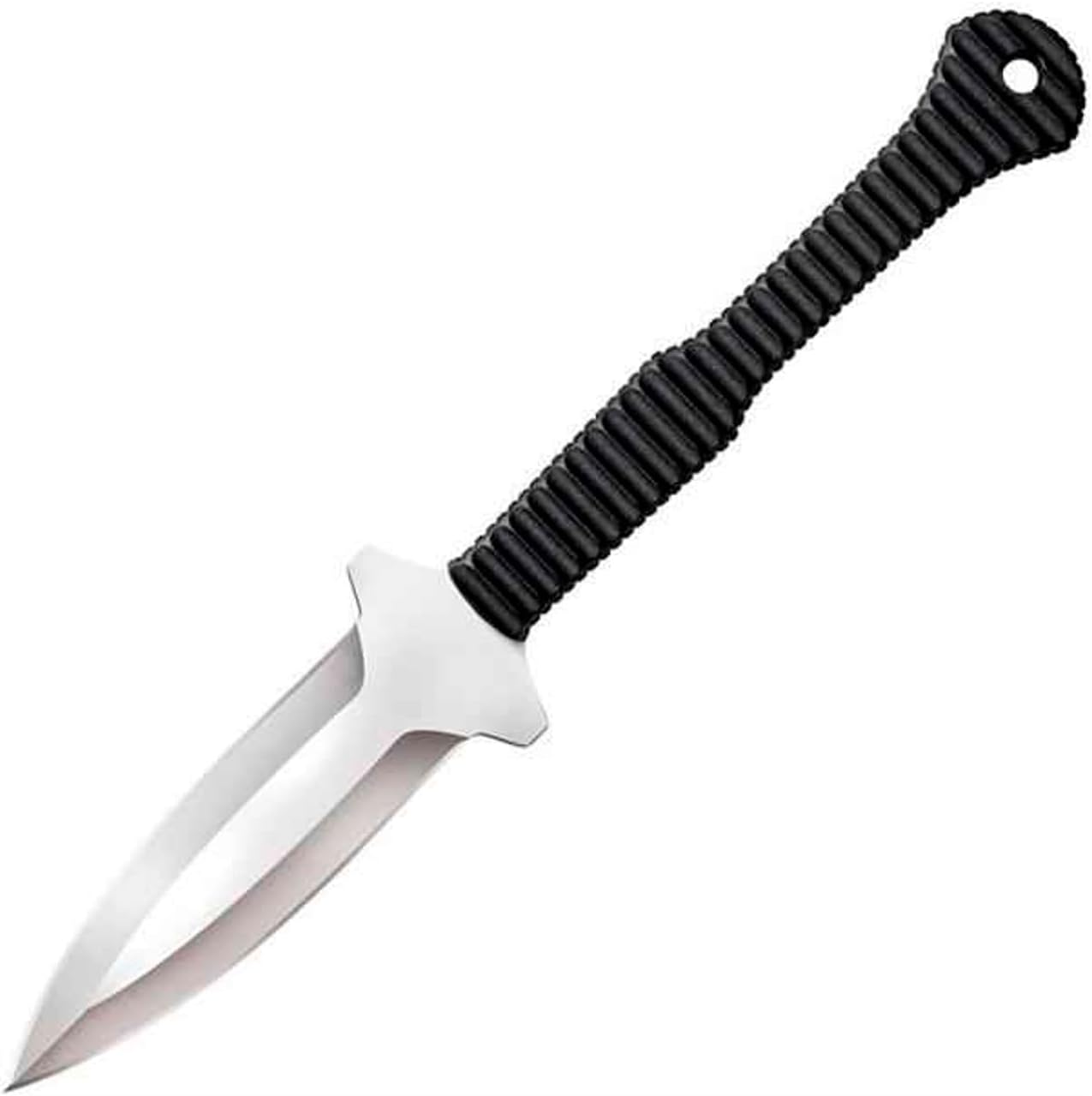 Cold Steel Hide Out 3" Durable Japanese AUS8A Stainless Steel Fixed Blade Spear Point Tactical Outdoor Neck Knife, 3-1/2" Kray-Ex Handle, Resistant Secure-Ex Sheath
