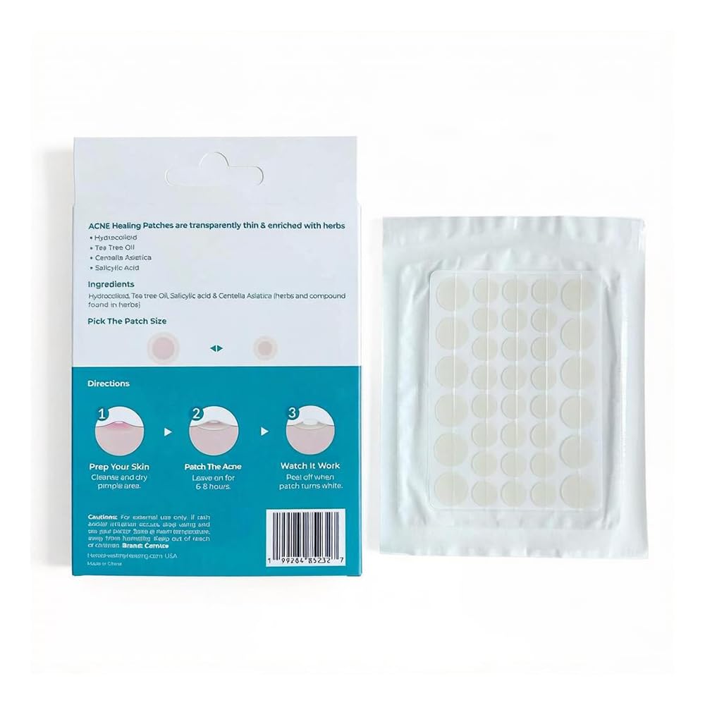 Cornice 144 Count Hydrocolloid Skin Cover Patches – Ultra-Thin, Waterproof & Sweat-Resistant – Multi-Size Protective Skin Patches for Teens & Adults