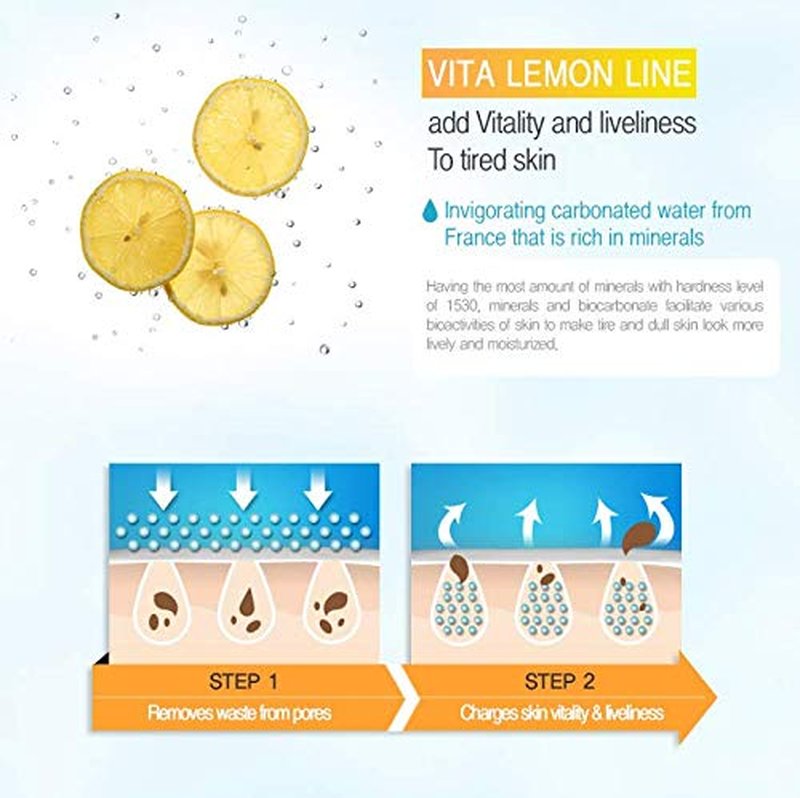MIZON Vita Lemon Peeling Gel - Exfoliating Gel with Lemon Peel Oil & Sparkling Water | 150g (5.3 Oz)