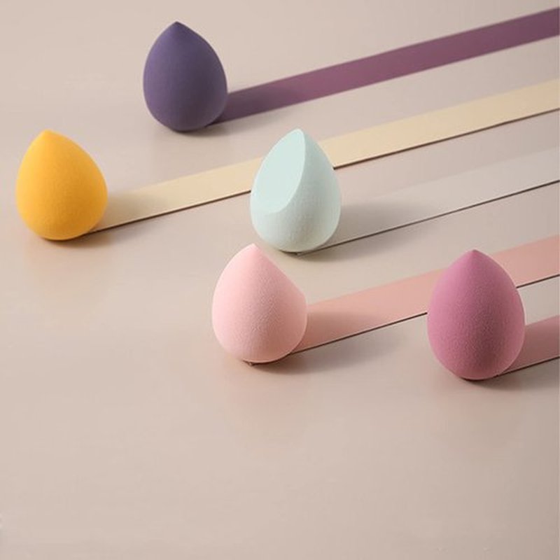 Makeup Sponge Blender DUAIU 4 Pack Beauty Blender Foundation Sponges Set Latex Free Blenders Beauty Make up Sponges with Sponge Egg Case(Lemon Yellow)