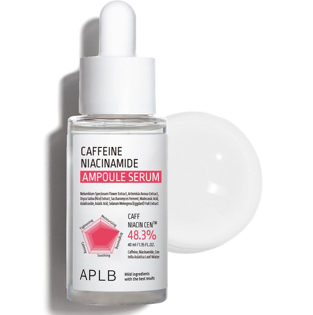APLB Caffeine Niacinamide Ampoule Serum | CAFF NIACIN CEN™ 48.3% 1.35 FL.OZ/Korean Skincare, Pore care, Deep hydration & Soothing, Elasticity care
