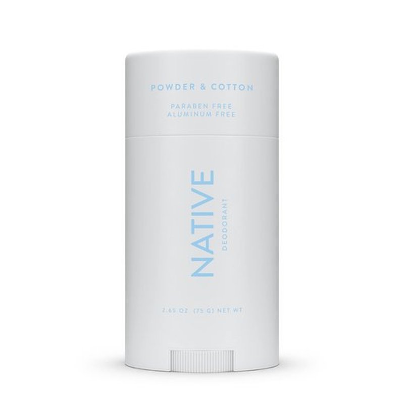 Native Deodorant | Natural Deodorant for Men, Aluminum Free with Baking Soda, Probiotics, Coconut Oil and Shea Butter | Powder & Cotton