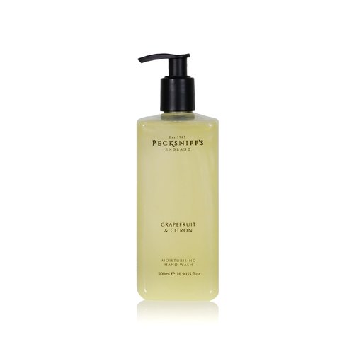 Pecksniff's Moisturizing Hand Wash - Vitamin B Enriched, Natural & Gentle Cleanser, Luxurious Hand Wash 500ml/16.9 fl oz (Grapefruit & Citron)