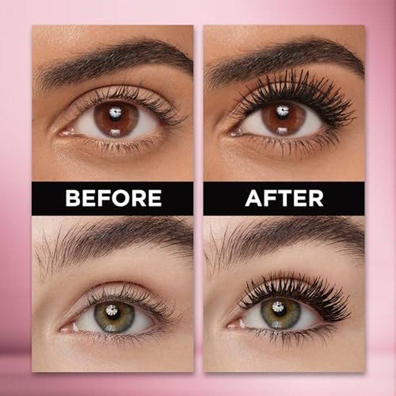 L’Oréal Paris Makeup Voluminous Lash Paradise Mascara, Voluptuous Volume, Intense Length, Feathery Soft Full Lashes, No Flaking, Smudging or Clumping, Latte Brown, 0.28 Fl Oz