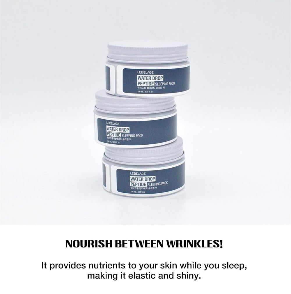 LEBELAGE Korean Face Cream for Women | Overnight Hydrating Facial Moisturizer for Sensitive Dry Skin | Moisture Barrier Cream, Firming Wrinkle Care, Glass Skin | 3.38 fl oz (Peptide)