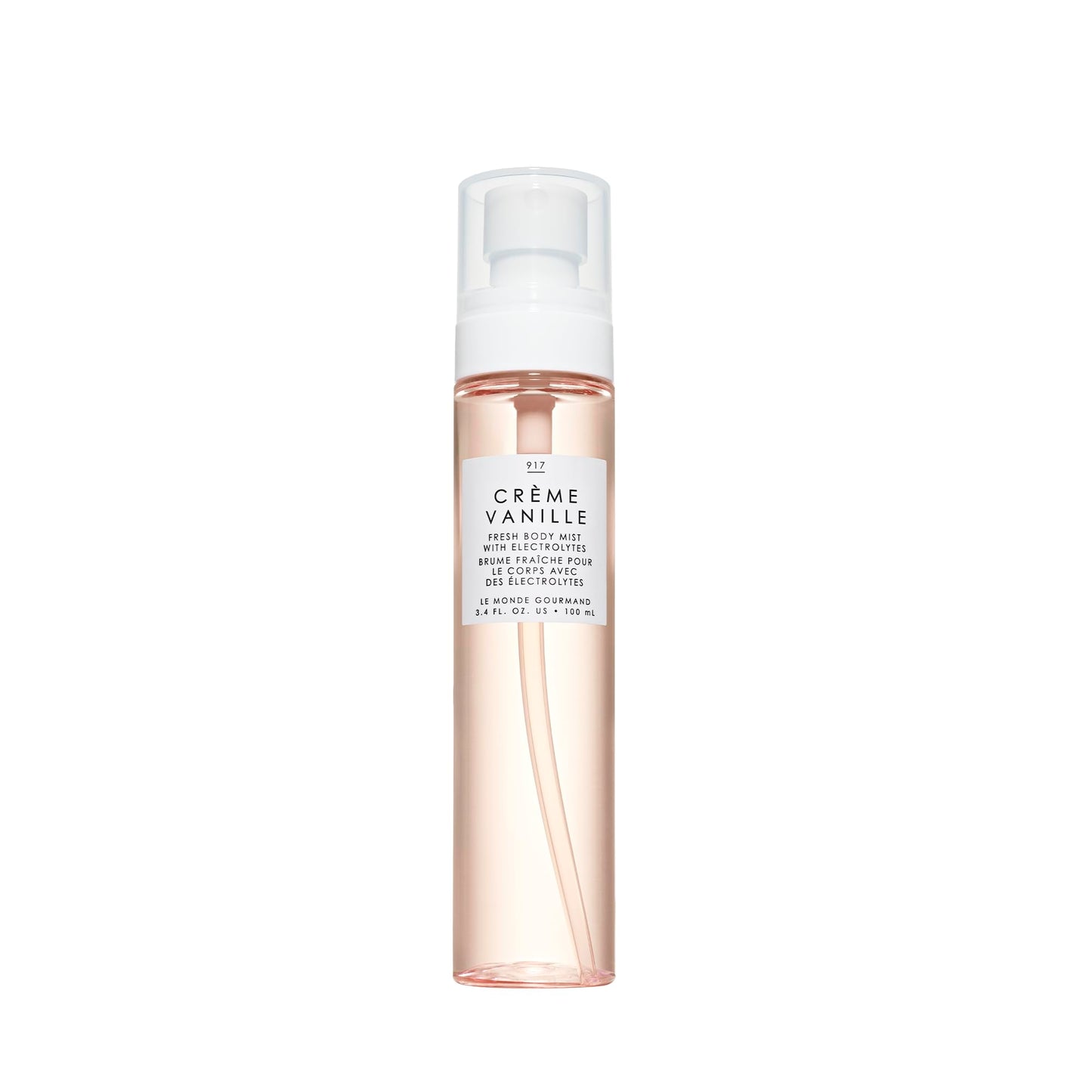 Le Monde Gourmand Crème Vanille Fresh Mist for Women, Hydrating Body Spray with Electrolytes, Vanilla Brown Sugar Amber Scent, Vegan & Cruelty Free, 3.4 fl oz (100 ml)
