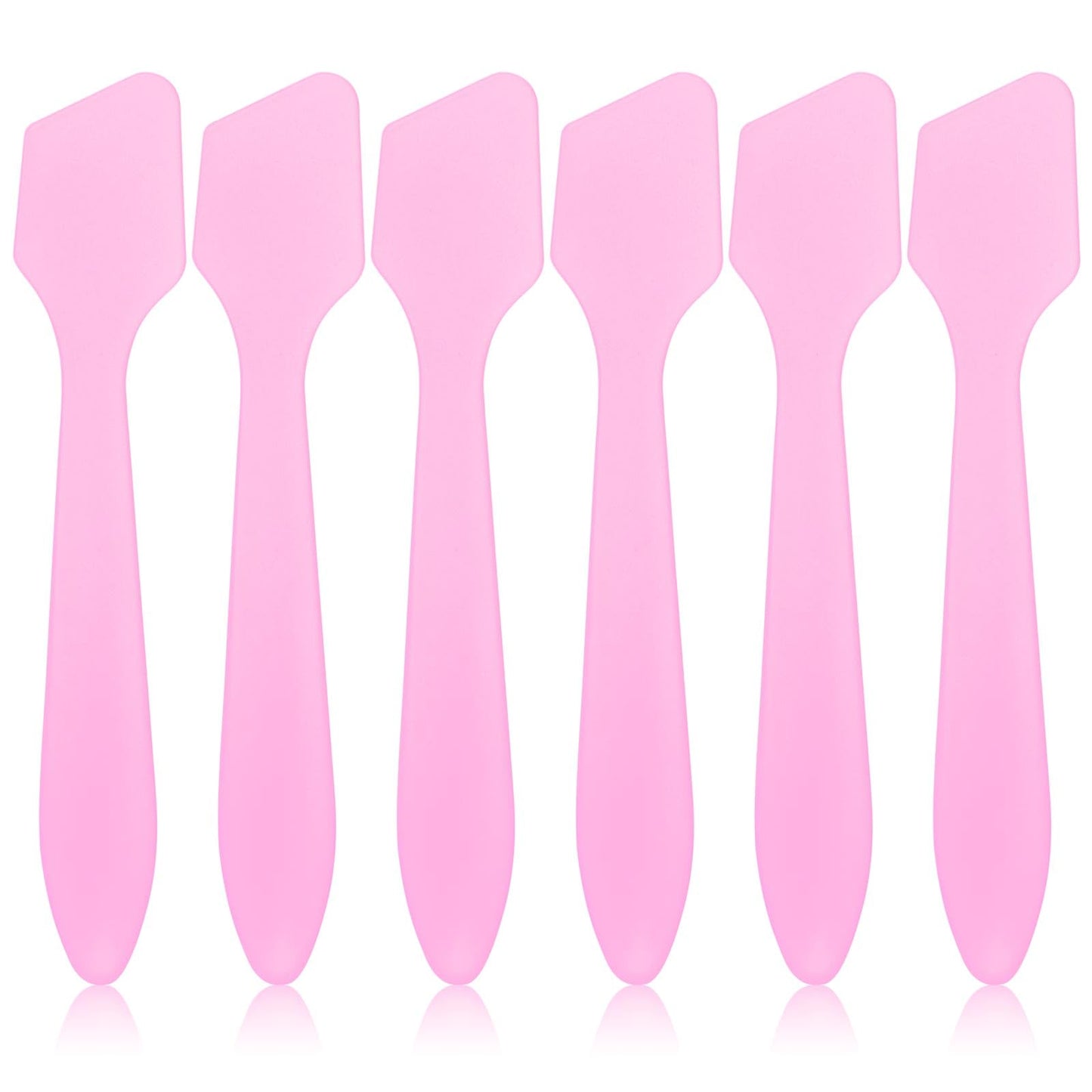 Tbestmax 300 PCS Mini Cosmetic Spatulas 3.2" x 0.6" Disposable Makeup Spatulas, Plastic Spatulas Pink Facial Creams Skin Care Spatulas