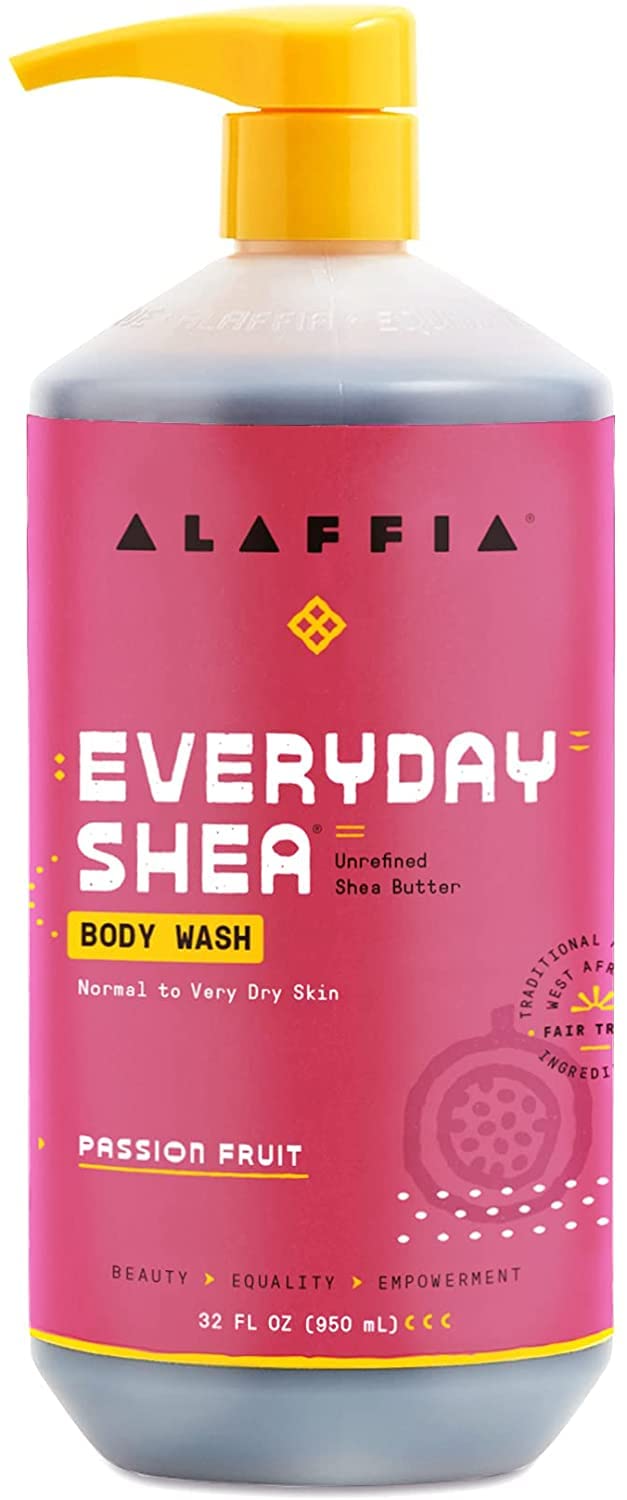Alaffia Everyday Shea Body Wash, Naturally Helps Moisturize and Cleanse Without Stripping Natural Oils with Fair Trade Shea Butter, Neem, and Coconut Oil Vanilla Mint 32 fl oz - 2 Pack
