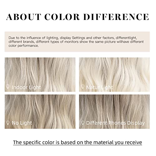 OMELPIS Ombre Brown Blonde Great Wavy Wig Dark Roots Middle Part Long Natural Heat Resistant Fiber Synthetic Curly Wigs for Women Girls Daily Party Holiday Festival Chrismas Travel Use 26 Inches