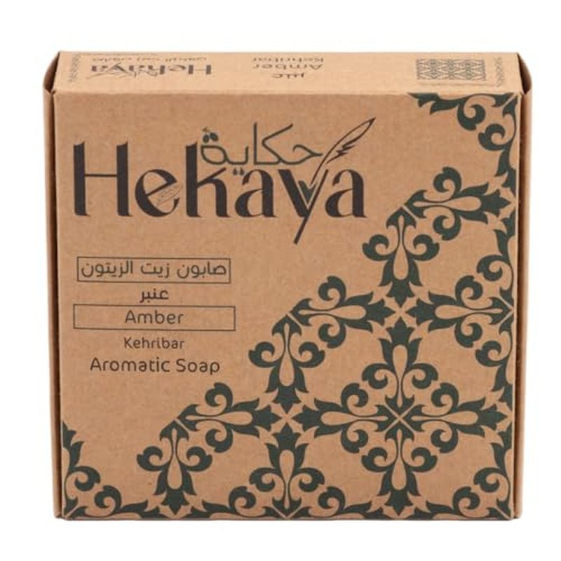 Natural Olive Oil Soap bars with Organic Ingredients, Vegan Soap, Moisturizing, Handmade, Scented With Essential Oils, Body Soap Bars for Women and men (Amber) (Pack of 4 Bars) 17.6 Ounce