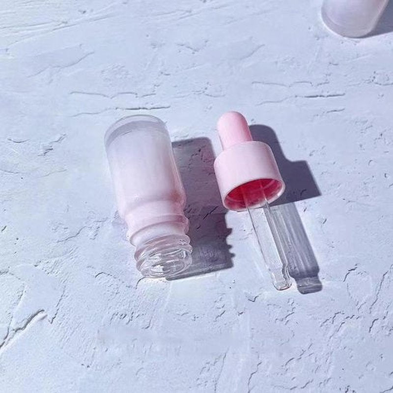 YORROR 10 Pcs 10ml Glass Dropper Bottle,Empty Refillable Gradient Pink Dropper Bottle Travels Bottle for Essential Oils,Aromatherapy,Perfume,Cosmetic, Laboratory
