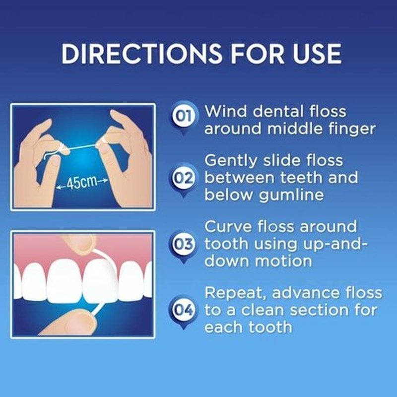 Oral-B Super Floss Mint Dental Floss for Braces Bridges - 50 Strips ( 2-pack )