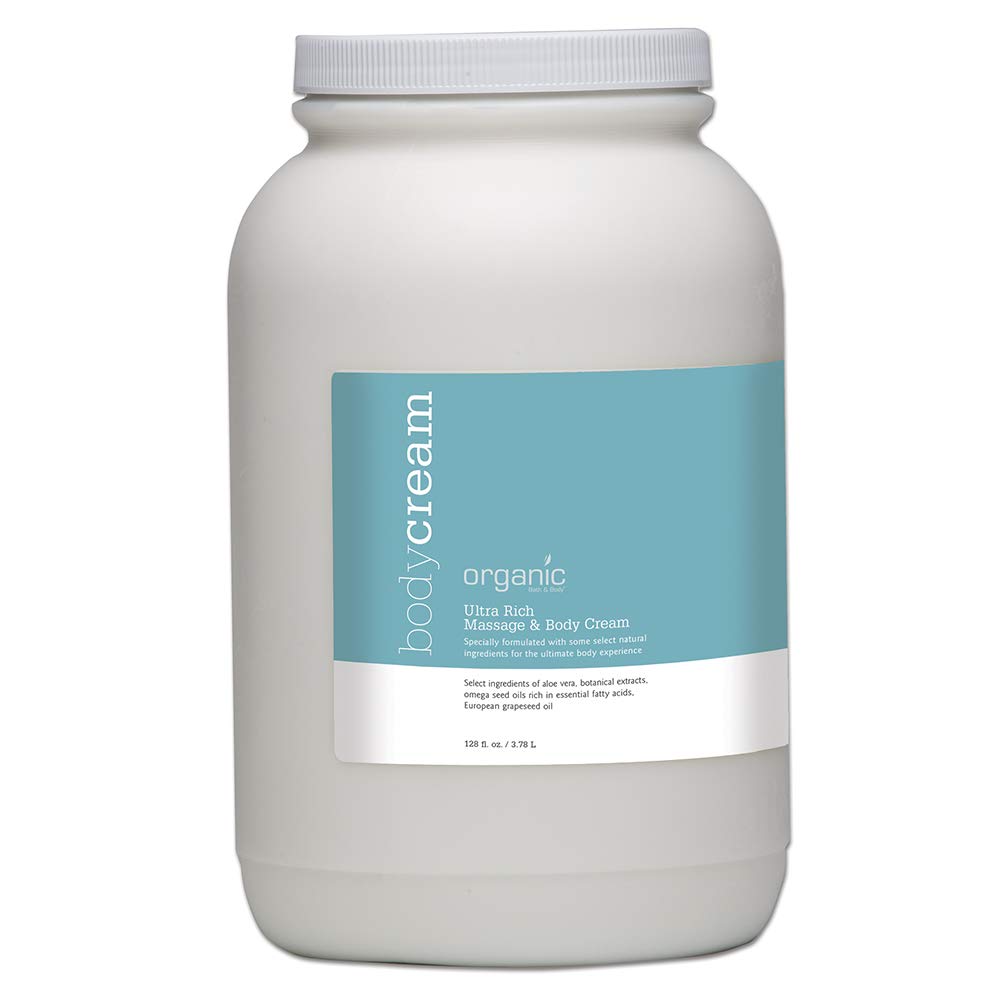 Organic Bath & Body Ultra Rich Massage & Body Cream - 128 oz