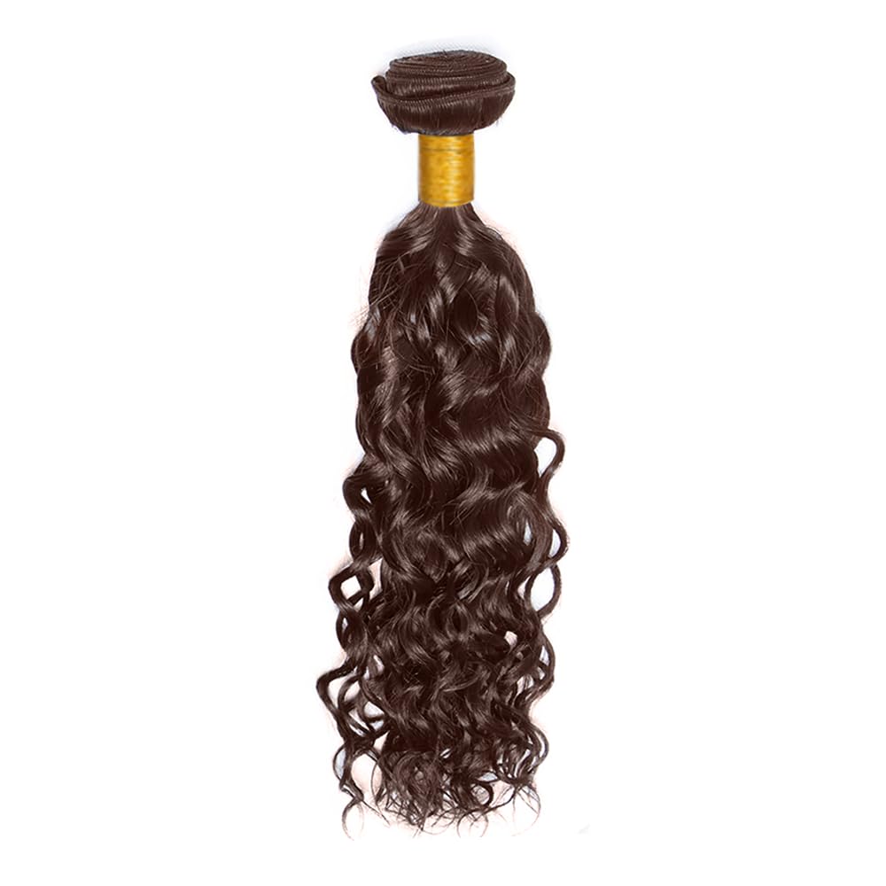 26 Inch Light Brown Bundles Brown Water Wave Human Hair Bundles 8A Grade Brazilian Unprocessed Virgin Hair 1 Bundle Brown Wet and Wavy Bundles Human Hair Weave for Black Women