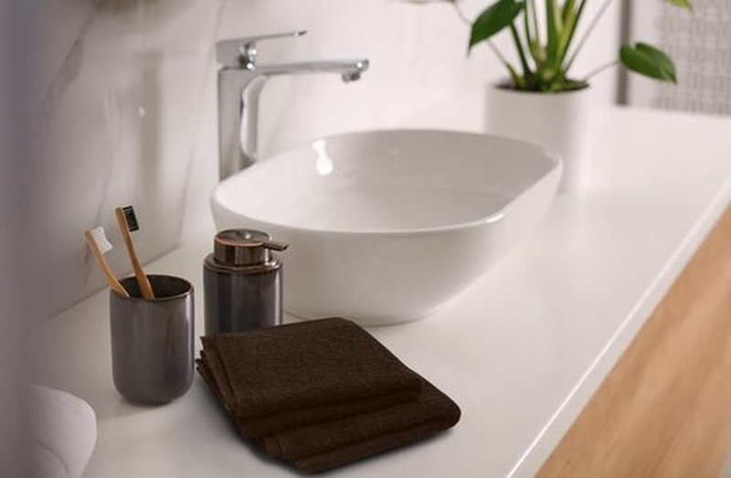 Softolle 100% Cotton Ring Spun Wash Cloths – Bulk Pack of Washcloths – 12x12 Inches – Wash Cloth for Face, Highly Absorbent, Soft and Face Towels (Dark Brown, 60 Pack)