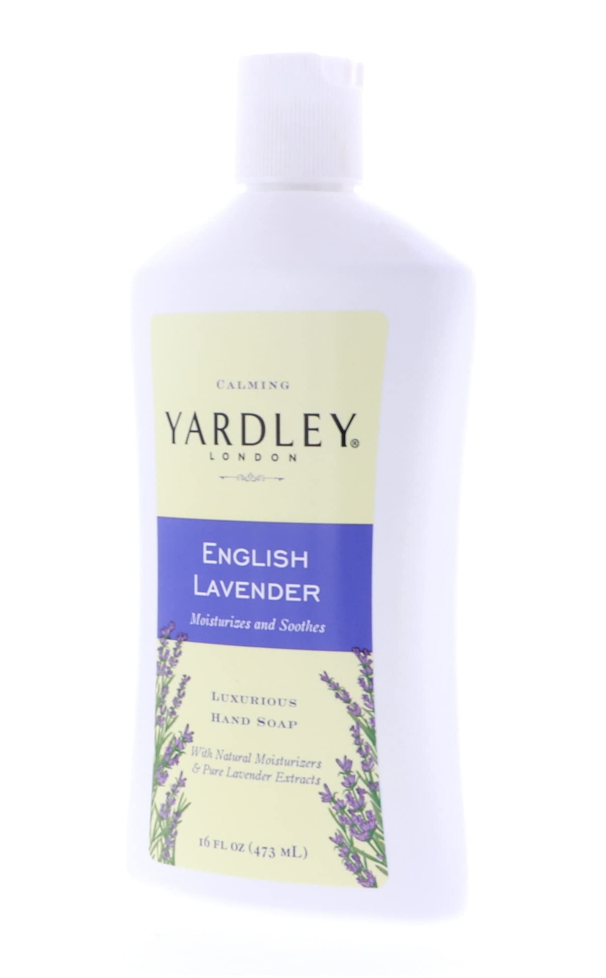 Yardley London English Lavender, Luxurious Hand Soap, Moisturizes & Soothes with Essential Oils, 16 FL OZ (473ml) - 6 Pack