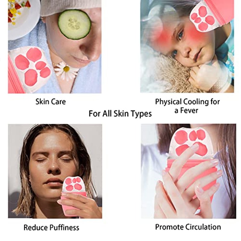 2Pack Facial Roller, Recula Silicone Facial Roller for Face to Tighten and Lift skin, Face & Eye Puffiness Relief, Reusable Facial Ice Mold for Neck to Enhance Natural Glow, Skin Care for Women Beauty