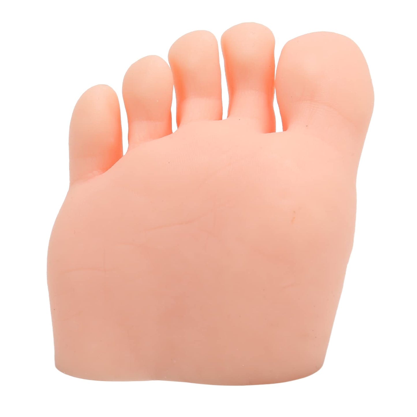Nail Art Foot Model, Reusable Portable Practice Fake Foot Model Washable Professional for Salon for Beginner (Right)