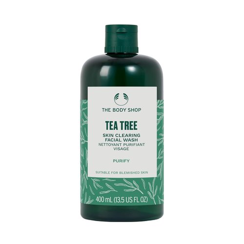 The Body Shop Tea Tree Skin Clearing Facial Wash, 13.5 Fl Oz (Vegan)