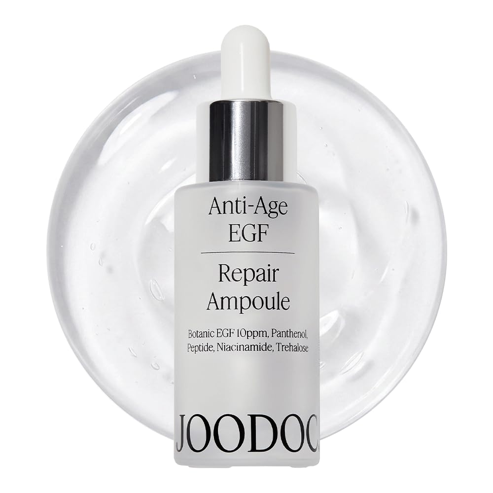 JOODOC Anti-Age EGF Repair Ampoule 30ml | Epidermal Growth Factor + Peptide + Beta-glucan | Intensive Age-Defying Face Treatment for Deep Wrinkles, Firmness & Skin Renewal | Korea Derma-skincare