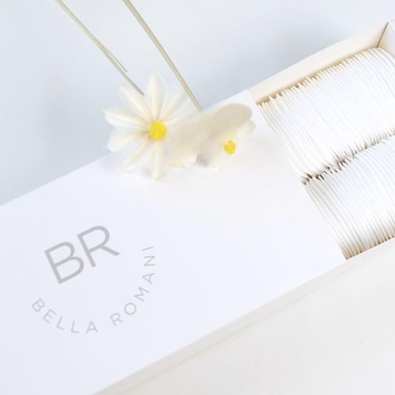Bella Romani Cotton Rounds Makeup Remover Pads - Pack of 200 - Organic Pads, Lint Free, Eco-Friendly, Compostable, Unique Triple Layers & Ultra Soft - Nail Polish Remover (White, 200)