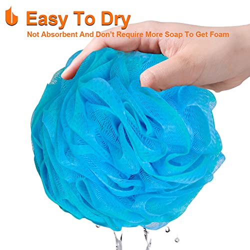 Urbanstrive Shower Bath Sponge XL 75g Soft Shower Loofahs Balls for Body Wash Men Women Bathroom Accessories, 1 Pack, Black