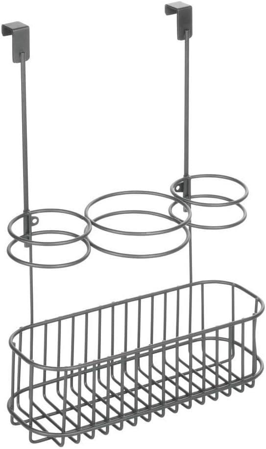 Hair Tool Organizer Basket - Over Cabinet Storage for Hair Dryers & Irons - Bronze