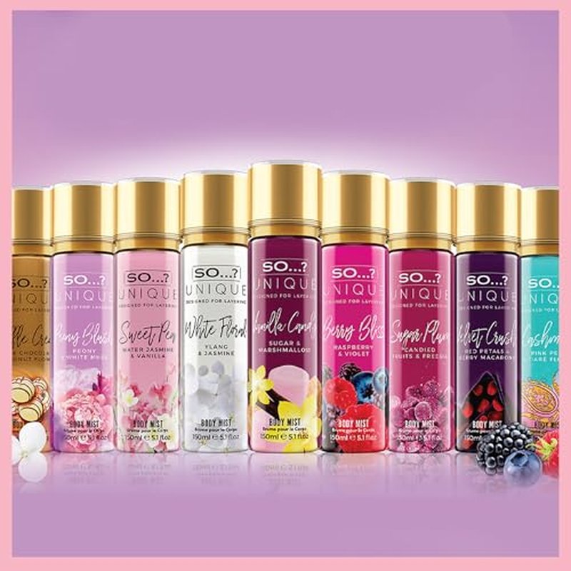 So…?… Unique Coral Daisy Body Mist - Perfume for Women - Gourmand Fruity Vanilla Perfume - Gifts for Women - Body Spray for Women - 5.1 oz