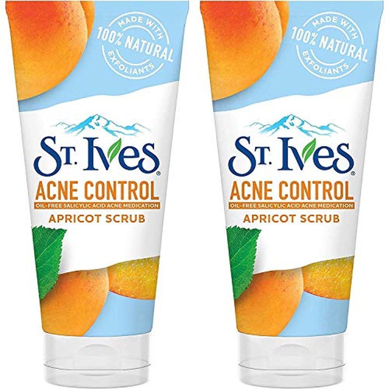 St. Ives Acne Control, Apricot Scrub 6 oz (Pack of 2)