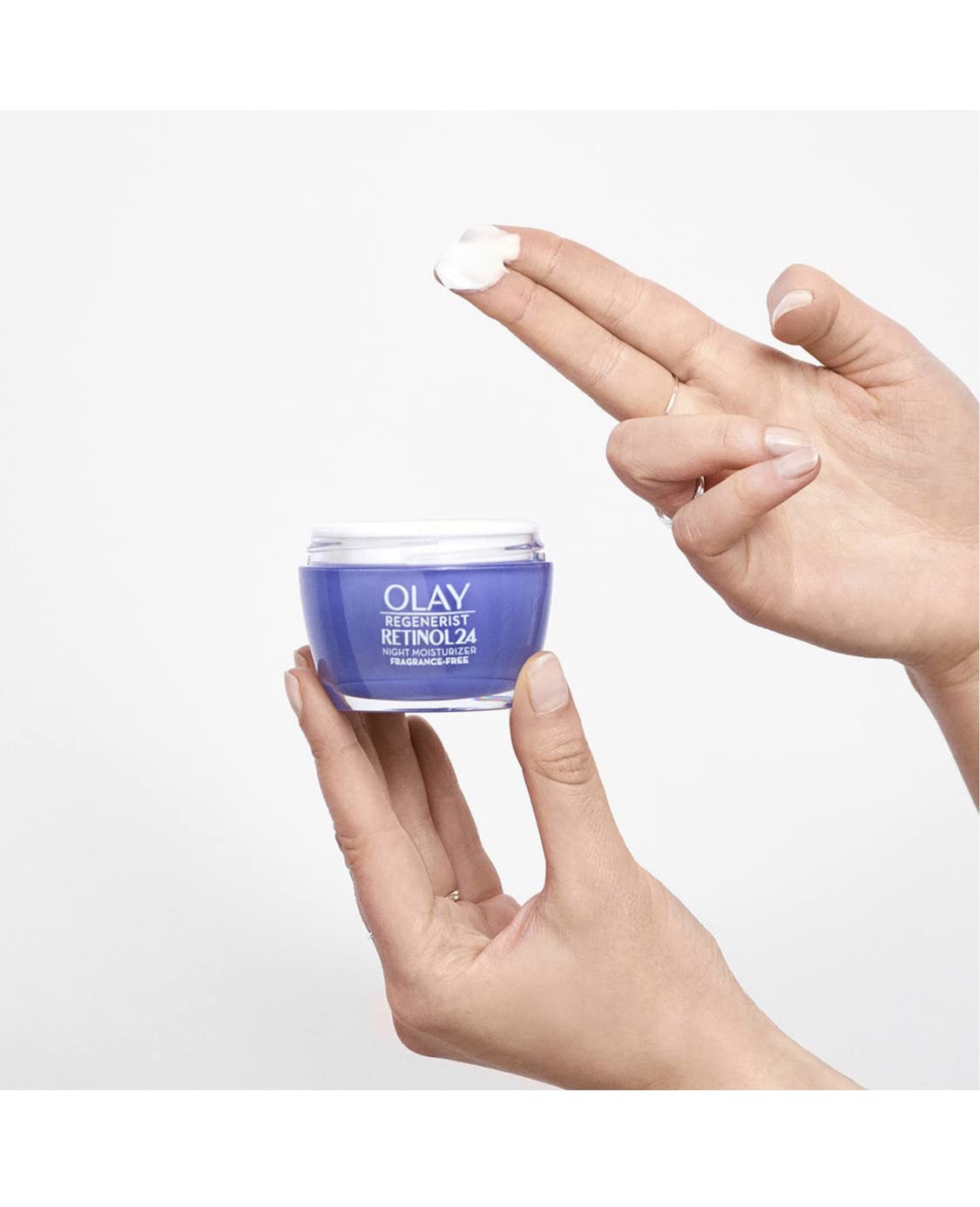 Olay Retinol + Peptide 24 Night Moisturizer - Fragrance-Free, 1.7 OZ (2 Pack)