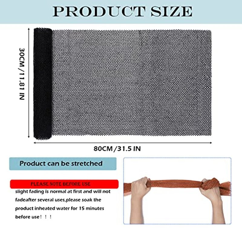 African Exfoliating Net,JASSINS African Sponge Net,Body Exfoliating Long Net Shower Body Scrubber Back Scrubber Skin Smoother (4 Pieces)