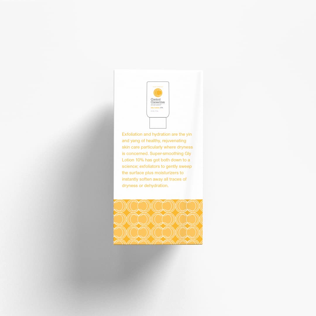 CONTROL CORRECTIVE Gly Lotion 10%, 2.5 Oz - An Exfoliating Facial Moisturizer To Help Reduce Rough Dry Spots, Smooth Wrinkles And Improve Skin Texture, Super Smoothing, Gentle Exfoliation, Softens