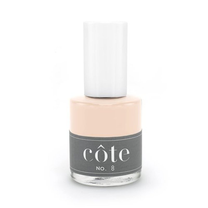 Cote Shop Cote Nail Polish - Quick Dry Vegan 0.4 Fluid Oz Regular Cruelty Free Non Toxic & Safe Chip Resistant Full Coverage (No. 8 Neutral Beige)