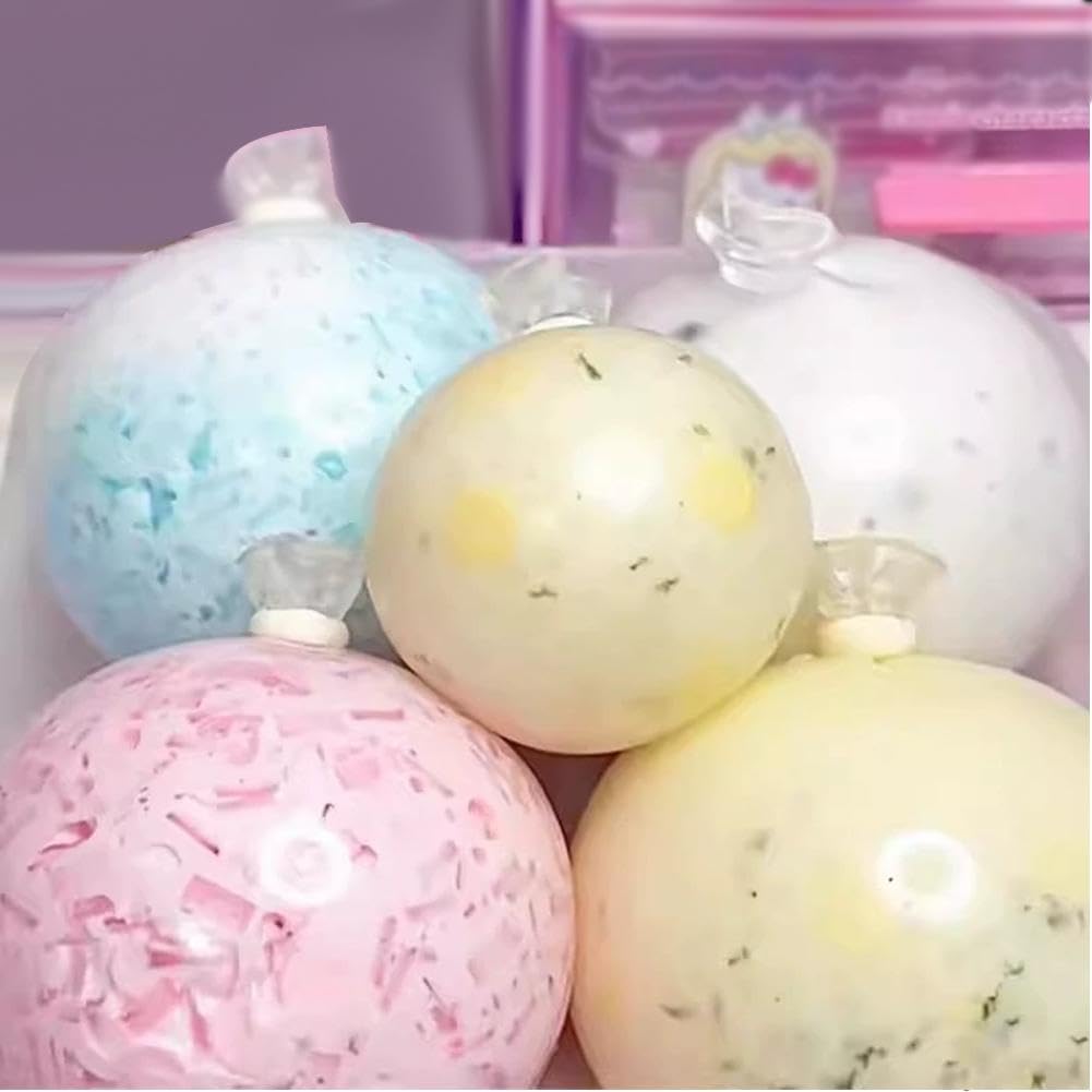 DIY Stress Ball Making Kit, Stress Balls Kits, Stresses Ball, TPR Skins and Fillers for Anxiety Relief Toys, Self-Care Gifts Women