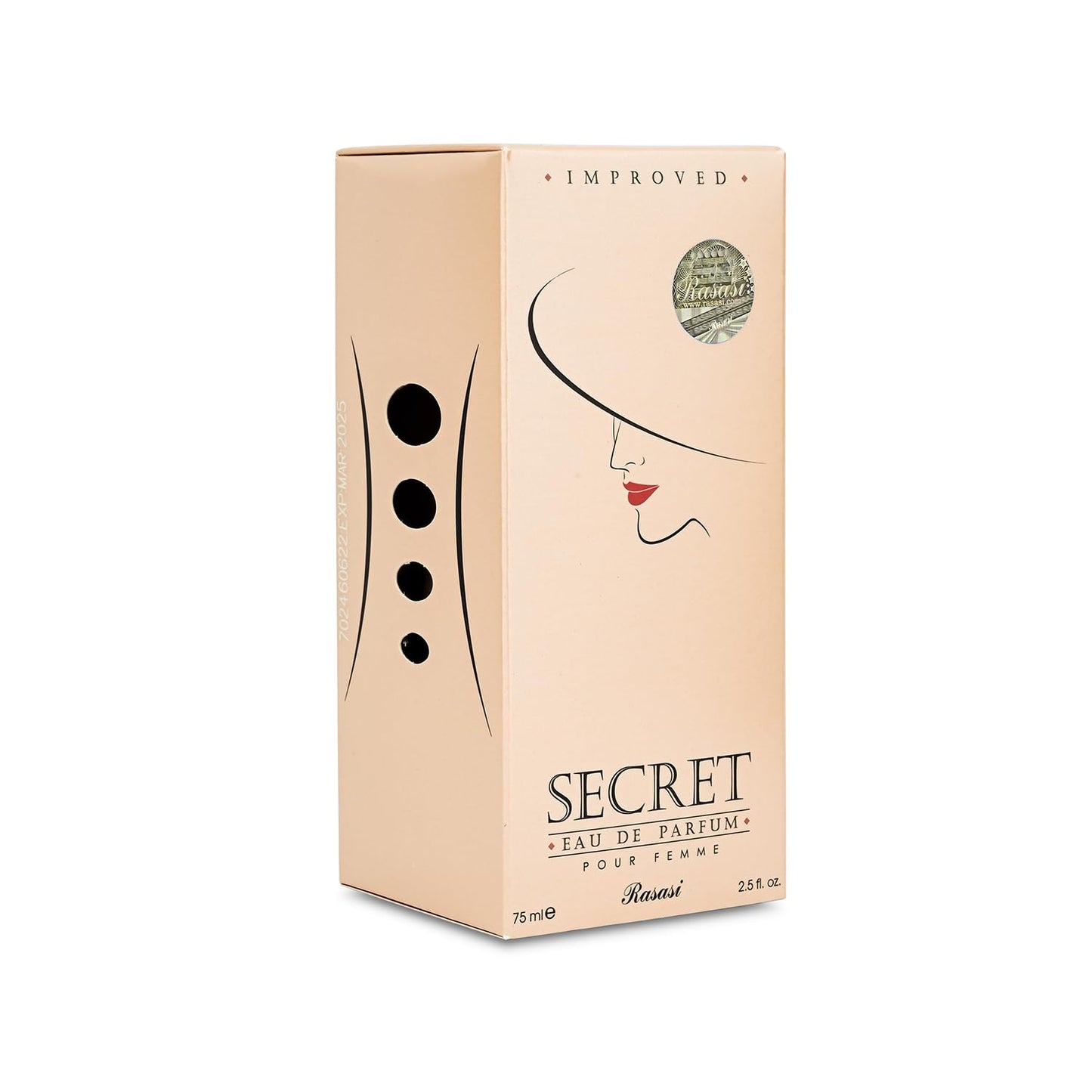 Rasasi Secret Eau De Parfum Spray for Women, 2.5 Ounce