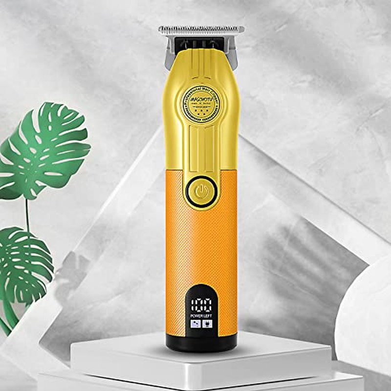 MASOVOTU Hair Trimmer for Men, Professional Hair Clippers Grooming Cutting Kit, Rechargeable Cordless Edgers Clippers Barber Beard Trimmer,Gold