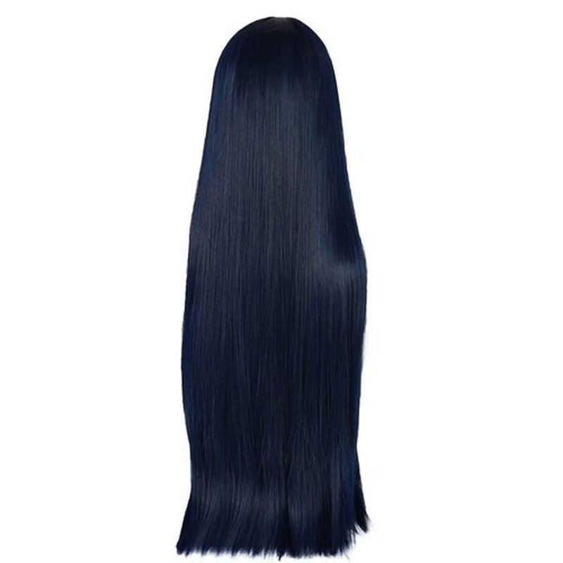 NiceLisa Long Straight Deep Blue Hyuga Hinata Anna Yamada Women Cosplay Costume Wig with Bangs