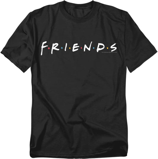 Friends TV Show Logo Black T-Shirt - Soft Cotton Fabric | Unisex Sizes Available